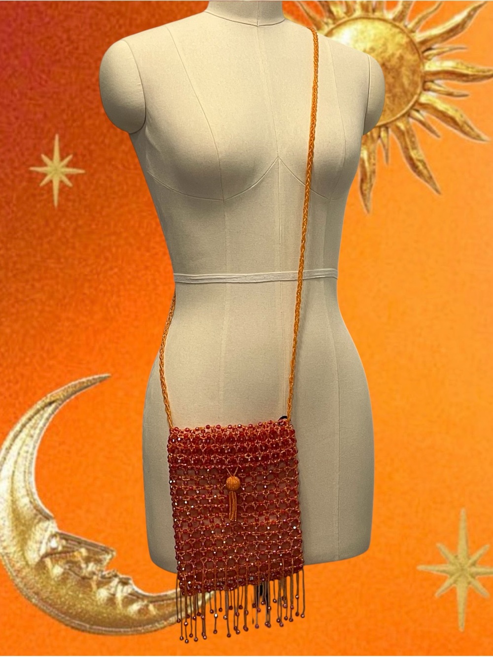 Y2K Beaded Crossbody Bag